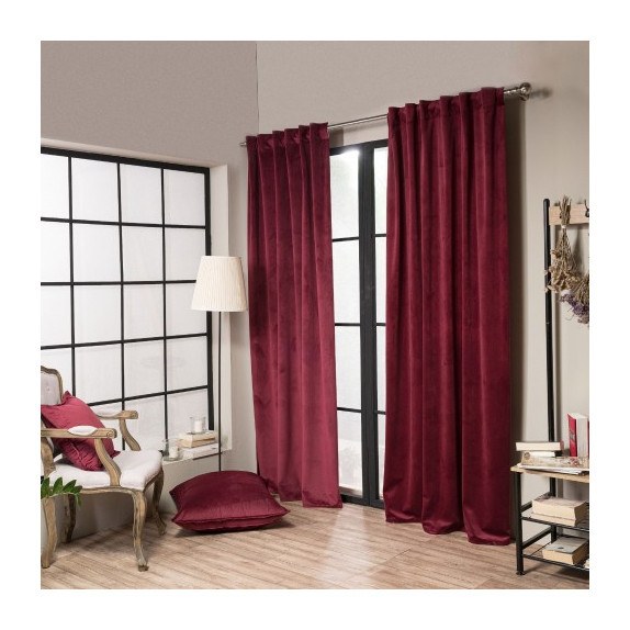 Κουρτίνα Teoran Velvet 10 (έτοιμη ραμμένη) - 140x260cm