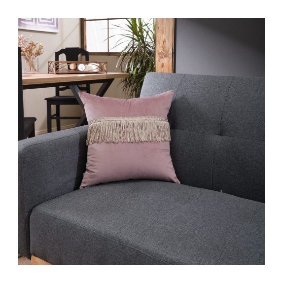 Μαξιλάρι Διακόσμησης Teoran Velvet 12 Με Κρόσι - 30x50cm...