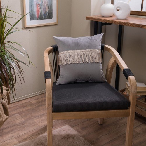 Μαξιλάρι Διακόσμησης Teoran Velvet 11 Με Κρόσι - 45x45c