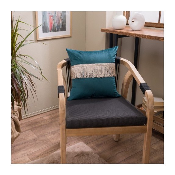 Μαξιλάρι Διακόσμησης Teoran Velvet 13 Με Κρόσι - 30x50cm...