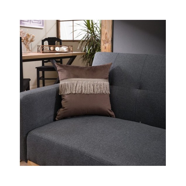 Μαξιλάρι Διακόσμησης Teoran Velvet 03 Με Κρόσι...