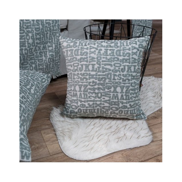 Μαξιλάρι Teoran Letters 04 - 65x65cm δαπέδου με...