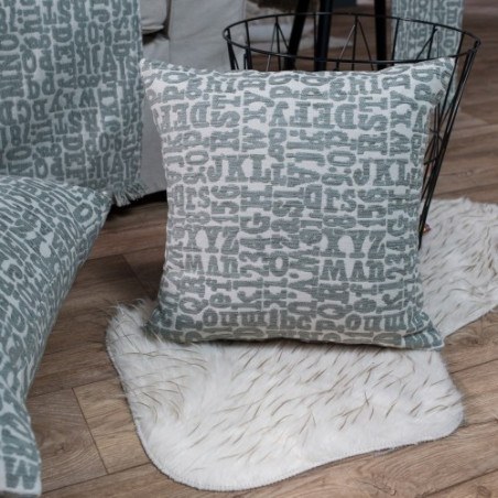 Μαξιλάρι Teoran Letters 04 - 65x65cm δαπέδου με γέμιση