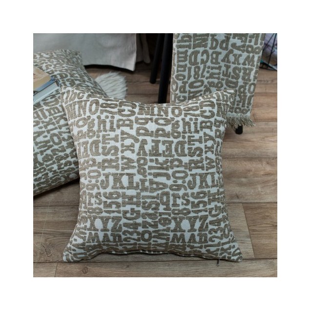 Μαξιλαροθήκη Teoran Letters 02 - 45x45cm