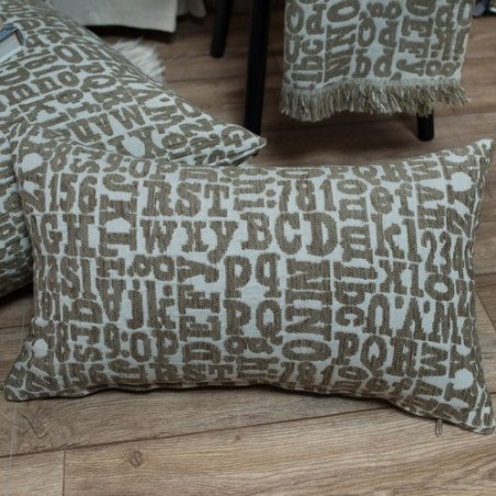 Μαξιλαροθήκη Teoran Letters 02 - 65x65cm δαπέδου