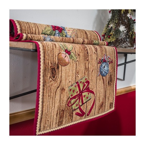 Χριστουγεννιάτικη Τραβέρσα Teoran Gift - 45x140cm