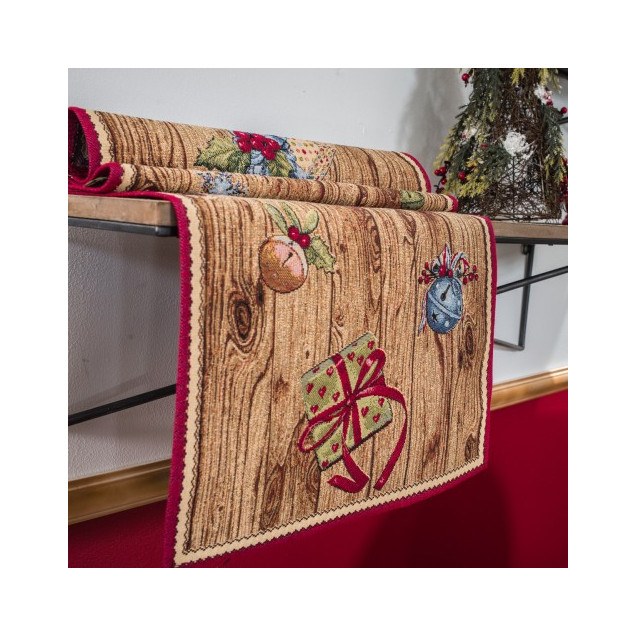 Χριστουγεννιάτικη Τραβέρσα Teoran Gift - 45x140cm