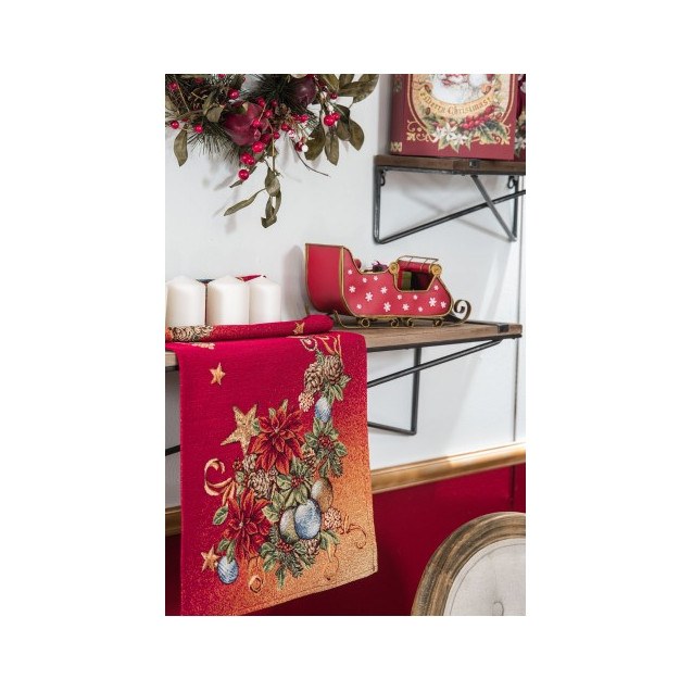 Χριστουγεννιάτικη Τραβέρσα Teoran Pine - 45x140cm