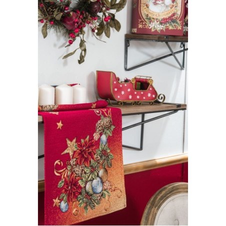 Χριστουγεννιάτικη Τραβέρσα Teoran Pine - 45x140cm