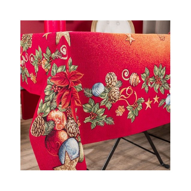 Χριστουγεννιάτικη Τραπεζομάντηλο Teoran Pine -...