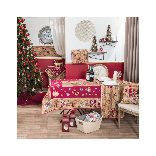 Χριστουγεννιάτικη Τραπεζομάντηλο Teoran Gift -...