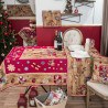 Χριστουγεννιάτικη Τραπεζομάντηλο Teoran Gift - 140x140cm