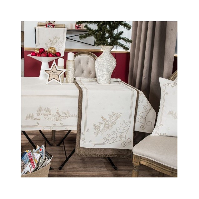Χριστουγεννιάτικη Τραπεζομάντηλο Teoran Challet...