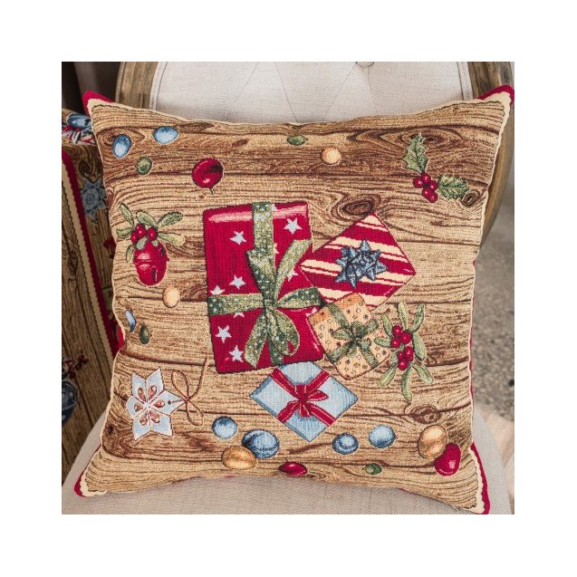 Χριστουγεννιάτικη Μαξιλαροθήκη Teoran Gift -...