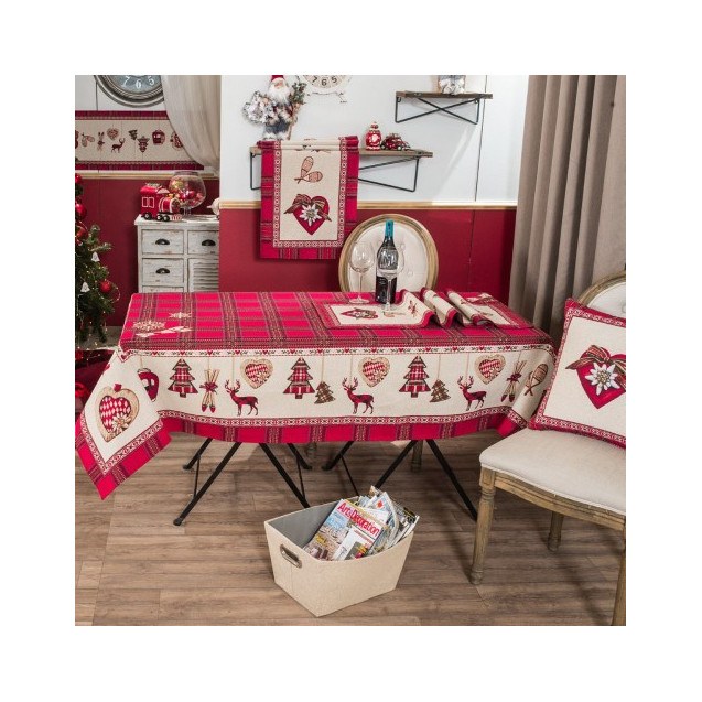 Χριστουγεννιάτικη Τραπεζομάντηλο Teoran Trivor...
