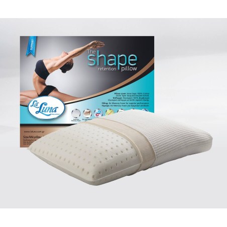 Μαξιλάρι Μαλακό/Μέτριο La Luna The Shape Retention Pillow 60x40x12