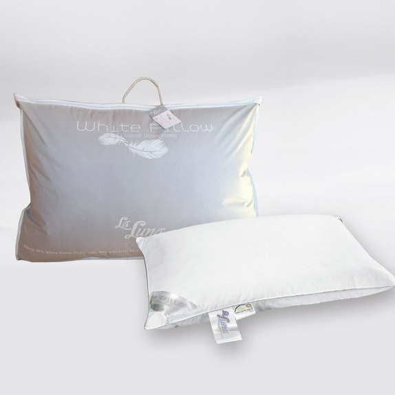 Μαξιλάρι Πουπουλένιο Μαλακό La Luna The White Goose Down...