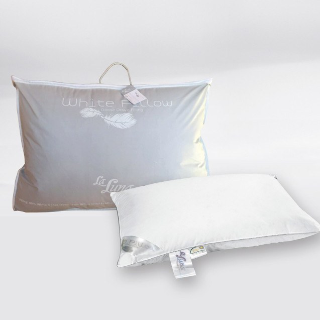Μαξιλάρι Πουπουλένιο Μαλακό La Luna The White...