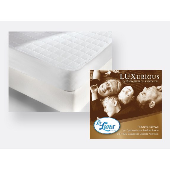 Κάλυμμα Στρώματος Καπιτονέ Με Φάσα Μονό La Luna Luxurious...