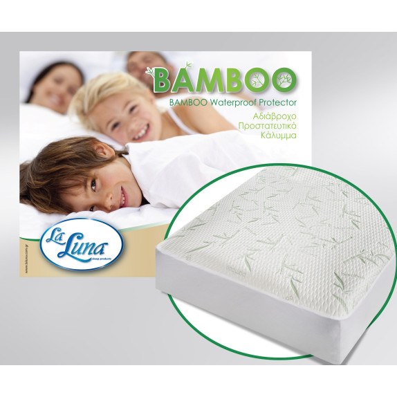 Κάλυμμα Στρώματος Αδιάβροχο Μονό La Luna Bamboo 100x200+35