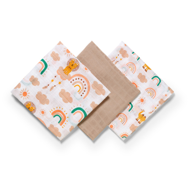 Σετ Πάνες Μουσελίνες 3 Τεμαχίων BabyOno Bamboo...