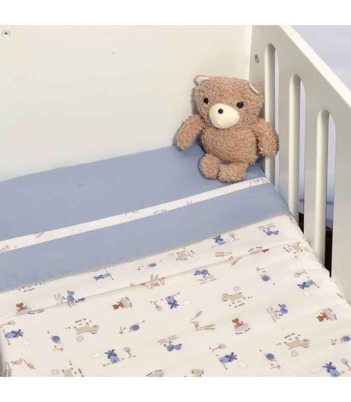 Oliver Baby Des -414 Σεντόνια Λίκνου Σετ 2τ -75x110-100% Βαμβάκι Ραφ