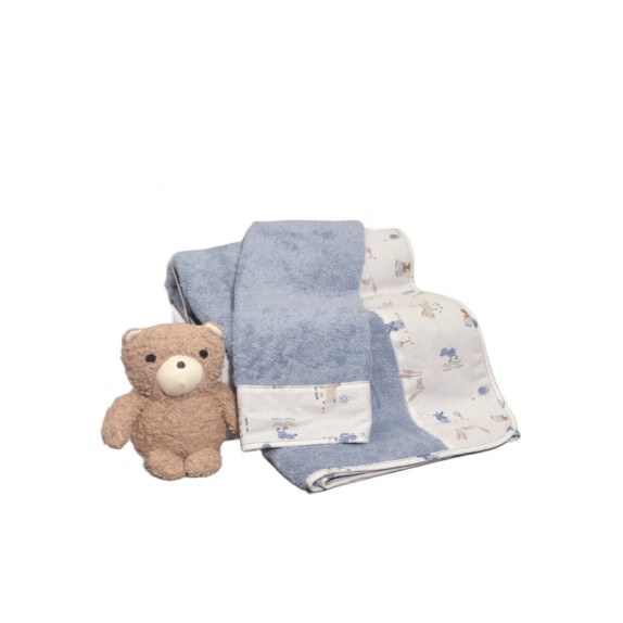 Baby Oliver σετ πετσέτες Ραφ 2 τεμ σχέδιο 414-1 100%...