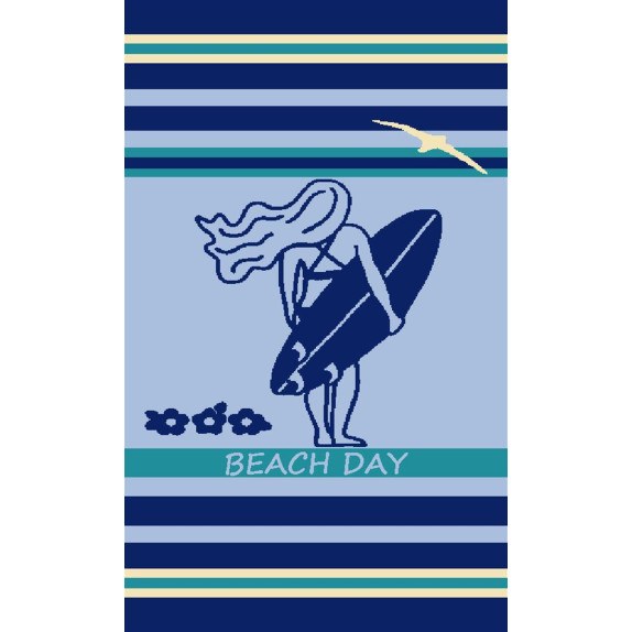 Πετσέτα Θαλάσσης Βελουτέ Dimcol Ζακάρ Αιγυπτιακή 420 gsm...