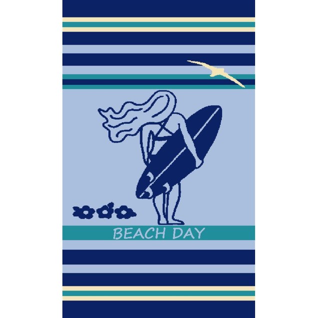 Πετσέτα Θαλάσσης Βελουτέ Dimcol Ζακάρ...