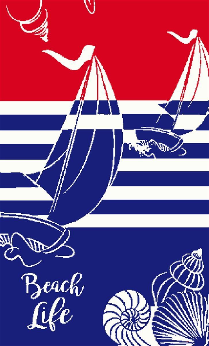 Πετσέτα Θαλάσσης Βελουτέ Dimcol Ζακάρ Αιγυπτιακή 420 gsm 235 87x165