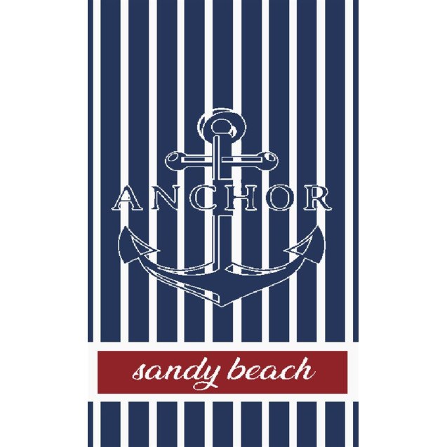 Πετσέτα Θαλάσσης Βελουτέ Dimcol Ζακάρ...