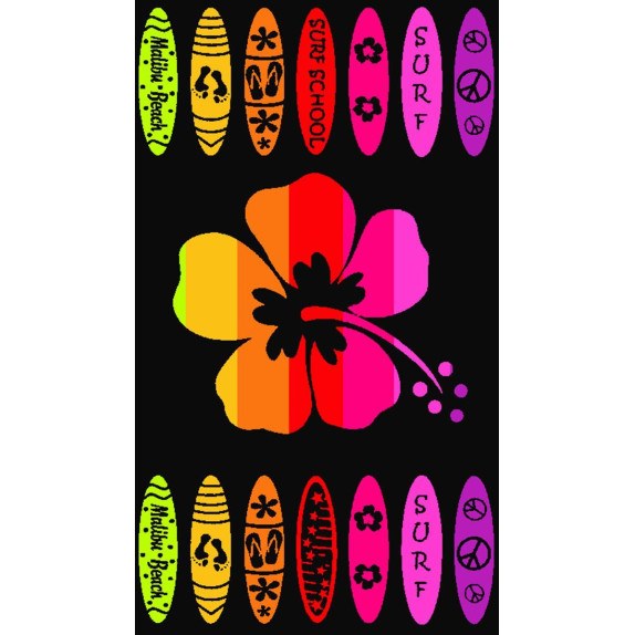 Πετσέτα Θαλάσσης Βελουτέ Dimcol Ζακάρ Αιγυπτιακή 420 gsm...