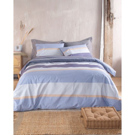 Σετ Σεντόνια King Size 4 Τεμαχίων Rythmos Boost Μπλε 270x290