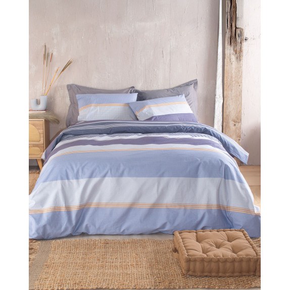 Σετ Μαξιλαροθήκες 2 Τεμαχίων Rythmos Boost Μπλε 50x70