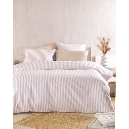 Σετ Κουβερλί Μονό 2 Τεμαχίων Rythmos Eloise Μπεζ 160x240