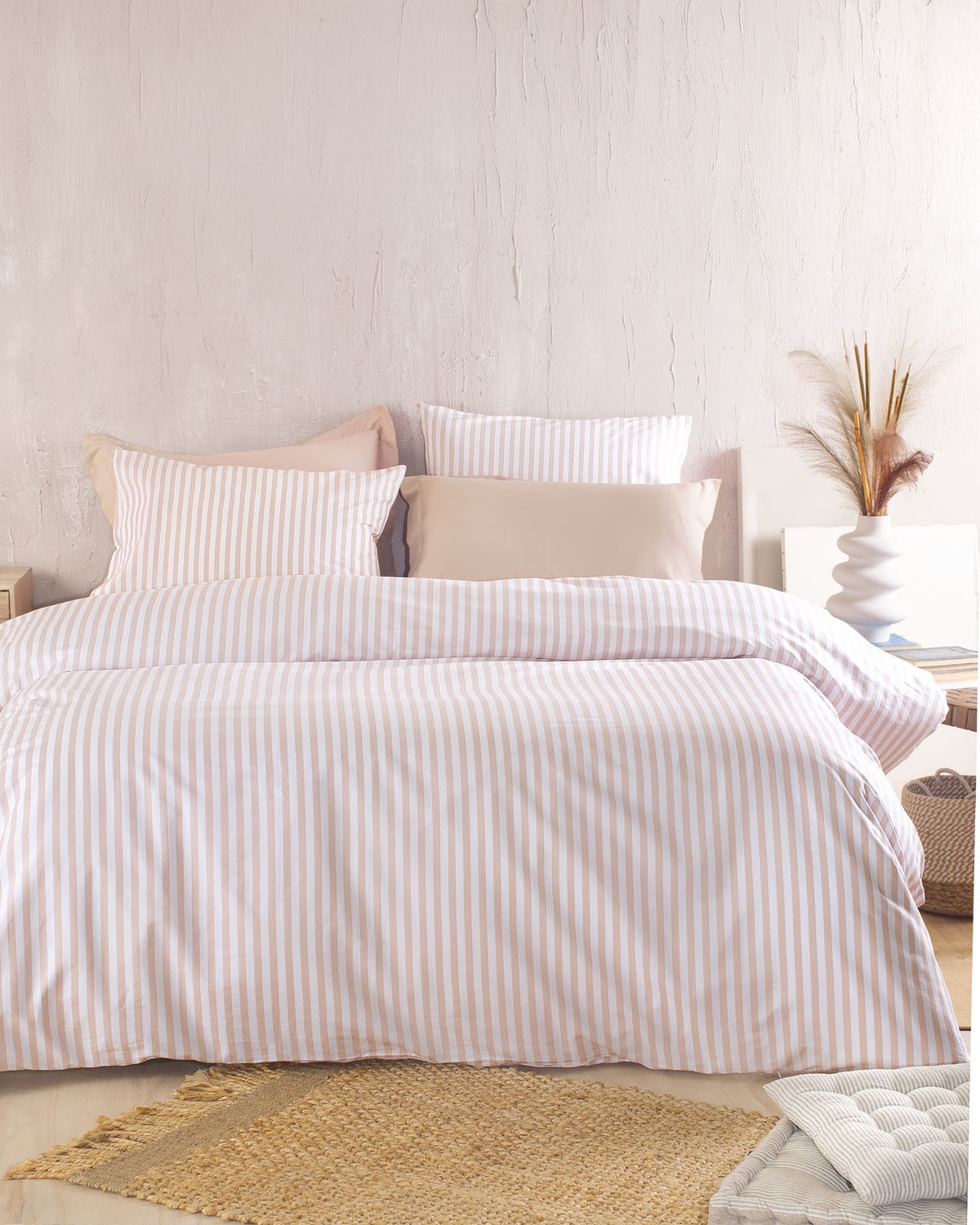 Σετ Σεντόνια Μονά 3 Τεμαχίων Rythmos Eloise Μπεζ 160x26