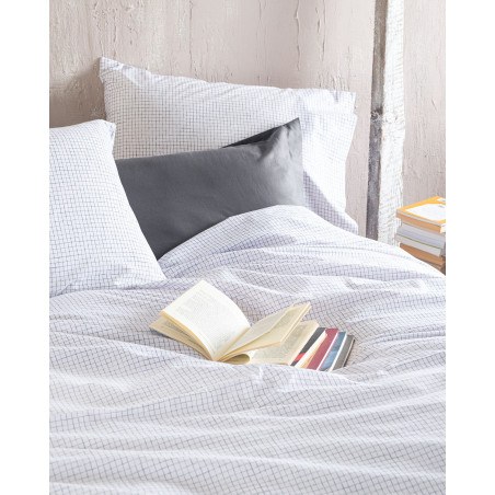 Σετ Σεντόνια King Size 4 Τεμαχίων Rythmos Pacify Λευκο 270x290