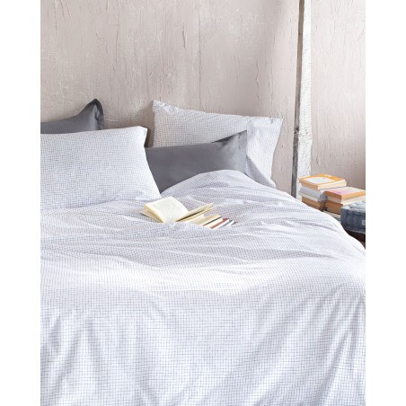 Σετ Σεντόνια King Size 4 Τεμαχίων Rythmos Pacify Λευκο 270x290