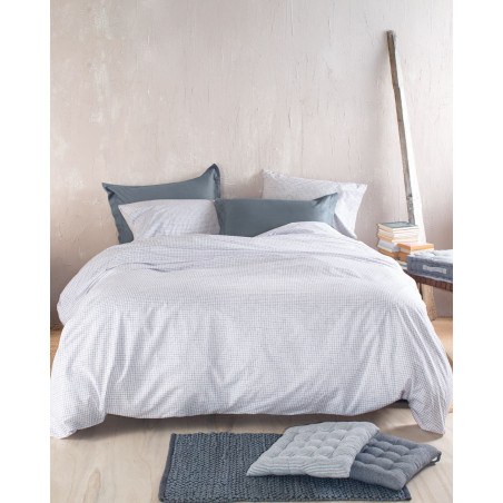 Σετ Σεντόνια King Size 4 Τεμαχίων Rythmos Pacify Λευκο 270x290