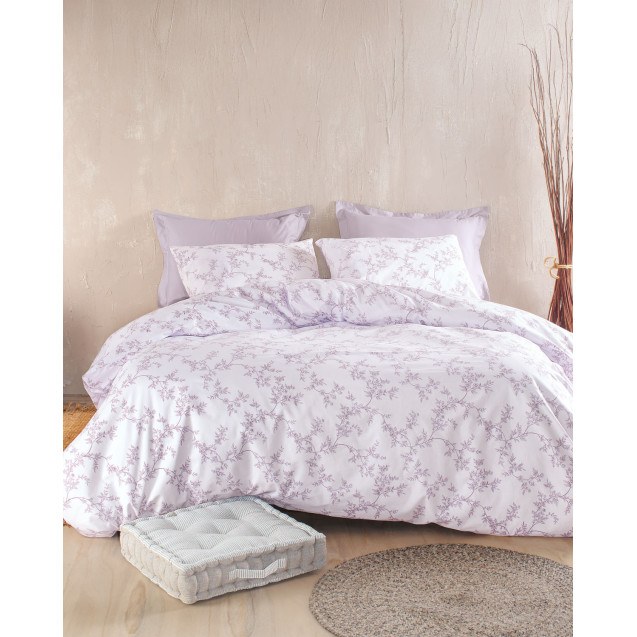 Σετ Κουβερλί Μονό 2 Τεμαχίων Rythmos Odet Μοβ...