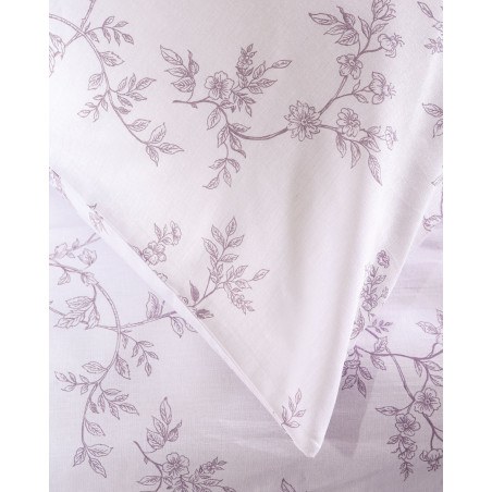 Σετ Παπλωματοθήκη Μονή 2 Τεμαχίων Rythmos Odet Μοβ 160x250