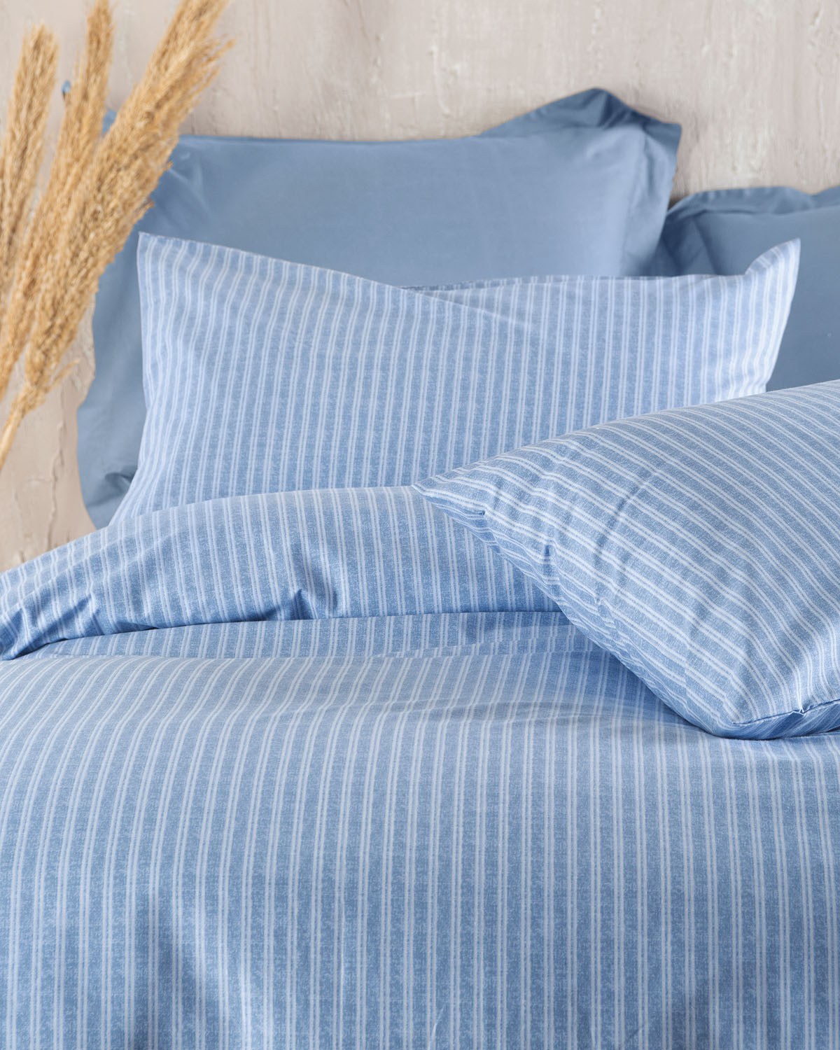 Σετ Μαξιλαροθήκες 2 Τεμαχίων Rythmos Masters Μπλε 50x70