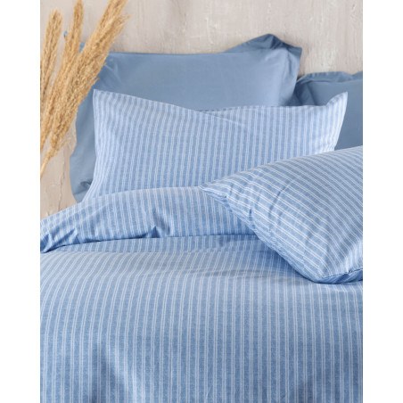 Σετ Σεντόνια King Size 4 Τεμαχίων Rythmos Masters Μπλε 260x280