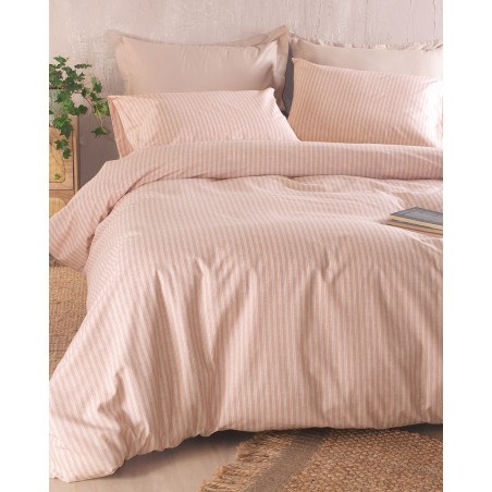 Σετ Σεντόνια King Size 4 Τεμαχίων Rythmos Masters Ροζ 260x280