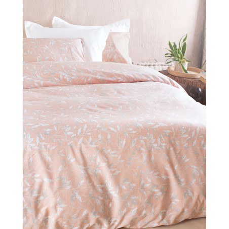 Σετ Σεντόνια King Size 4 Τεμαχίων Rythmos Loreta Ροζ 260x280