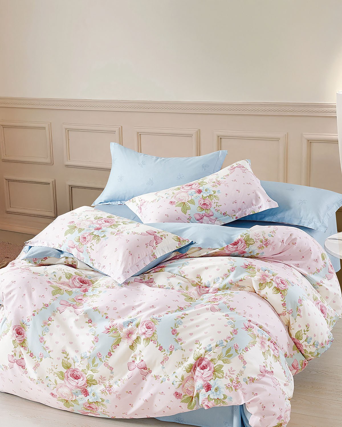 Rythmos - ΣΗΜΑΝΤΙΚΟ: Σε περίπτωση διαφοράς τιμής από το κατάστημα ισχύει παντα και μόνο η τιμή του καταστήματος Σετ Παπλωματοθήκη Υπέρδιπλη 3 Τεμαχίων Rythmos Indila 2