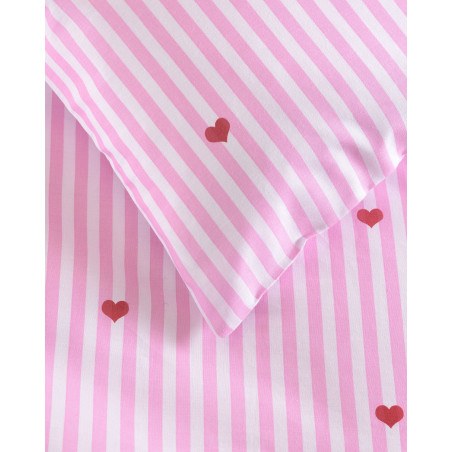 Σετ Παπλωματοθήκη Μονή 2 Τεμαχίων Rythmos Young Heart 160x250
