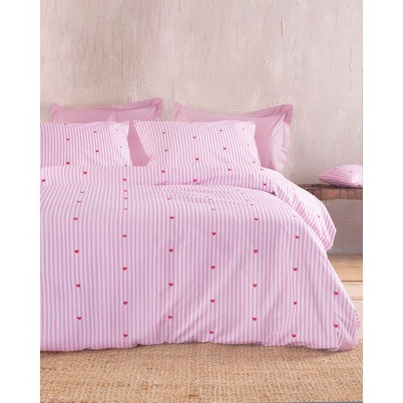 Σετ Σεντόνια Υπέρδιπλα 4 Τεμαχίων Rythmos Young Heart 230x260