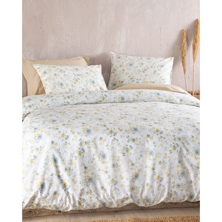 Σετ Σεντόνια Μονά 3 Τεμαχίων Rythmos Sorin Μπλε 160x260