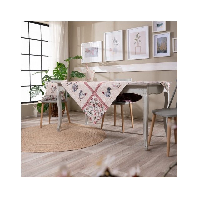 Τραπεζομάντηλο Teoran Rooster - 140x140cm